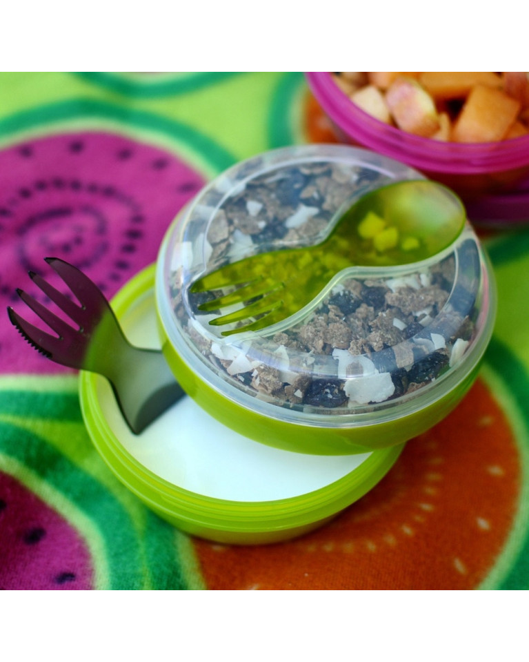 N'ice cup pudełko-miseczka śniadaniowa z wkładem chłodzącym purple